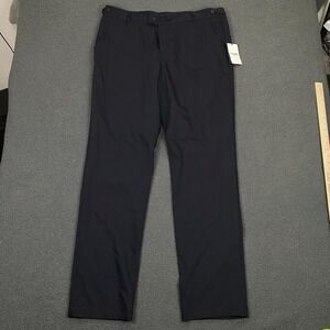 Corridor NYC‎ Travel Suit Trouser size 38x36 Navy Blue Wool Dress Pants NWT